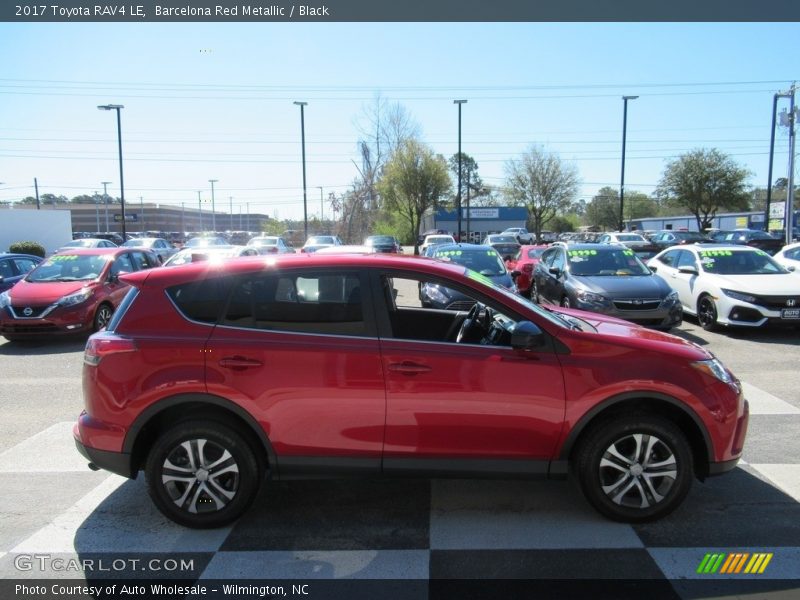Barcelona Red Metallic / Black 2017 Toyota RAV4 LE