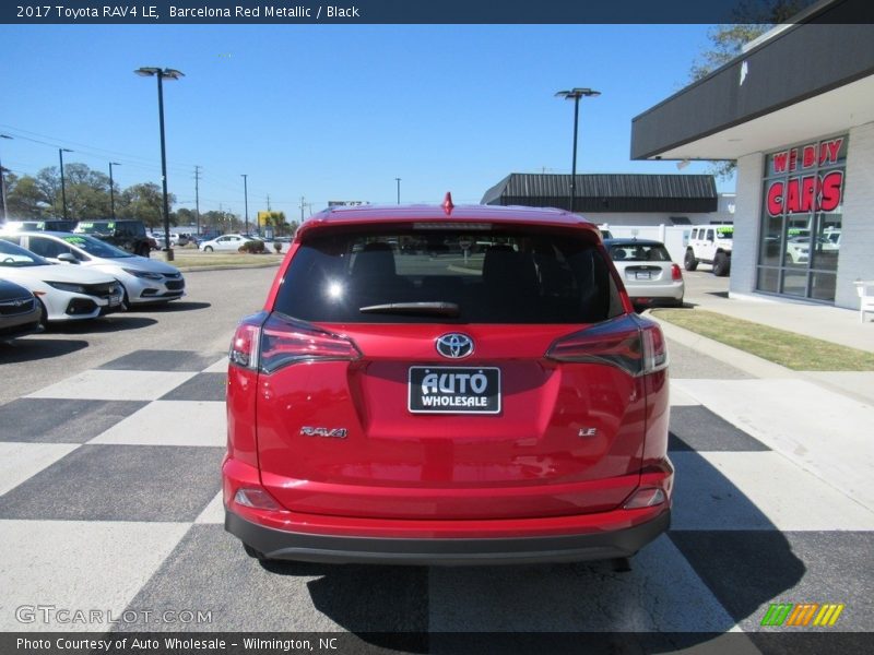 Barcelona Red Metallic / Black 2017 Toyota RAV4 LE