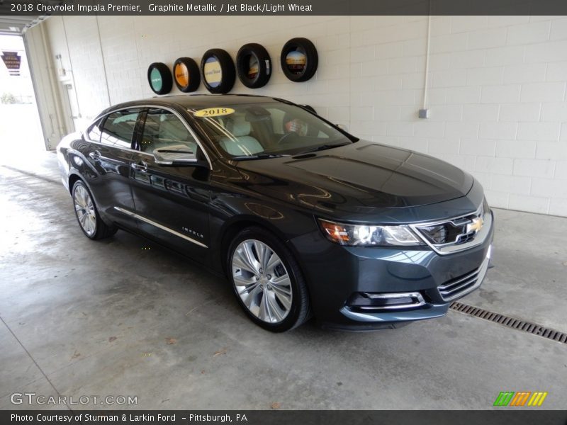 Graphite Metallic / Jet Black/Light Wheat 2018 Chevrolet Impala Premier