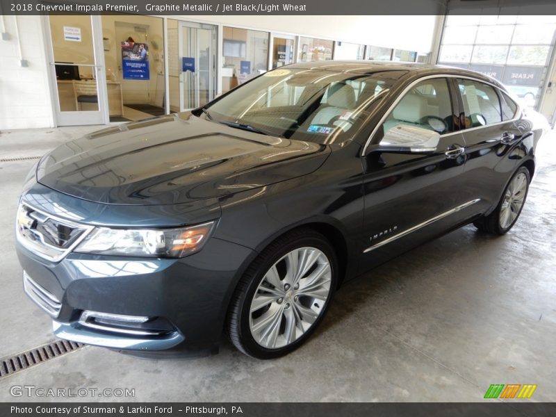 Graphite Metallic / Jet Black/Light Wheat 2018 Chevrolet Impala Premier