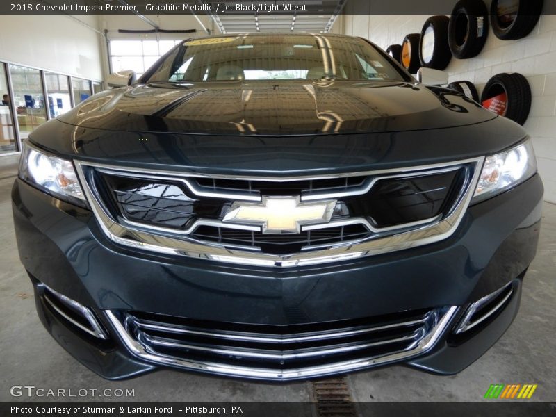 Graphite Metallic / Jet Black/Light Wheat 2018 Chevrolet Impala Premier