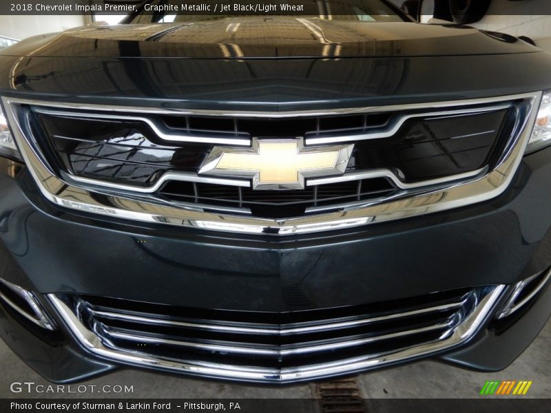 Graphite Metallic / Jet Black/Light Wheat 2018 Chevrolet Impala Premier