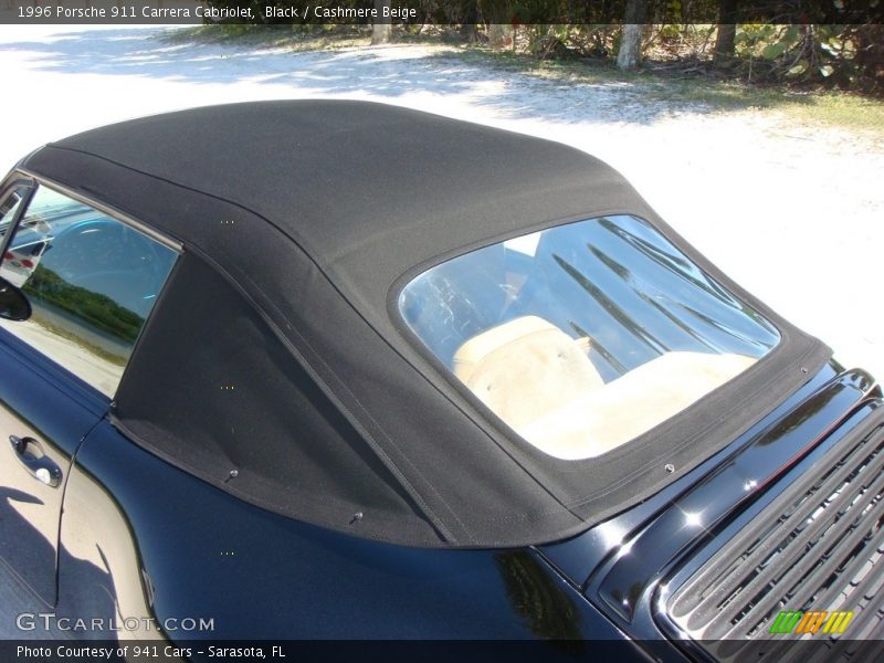 Black / Cashmere Beige 1996 Porsche 911 Carrera Cabriolet