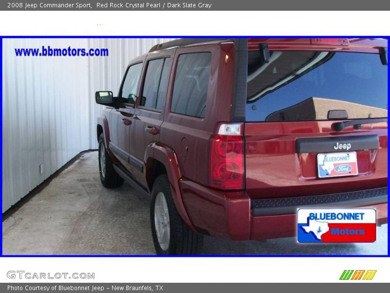 Red Rock Crystal Pearl / Dark Slate Gray 2008 Jeep Commander Sport
