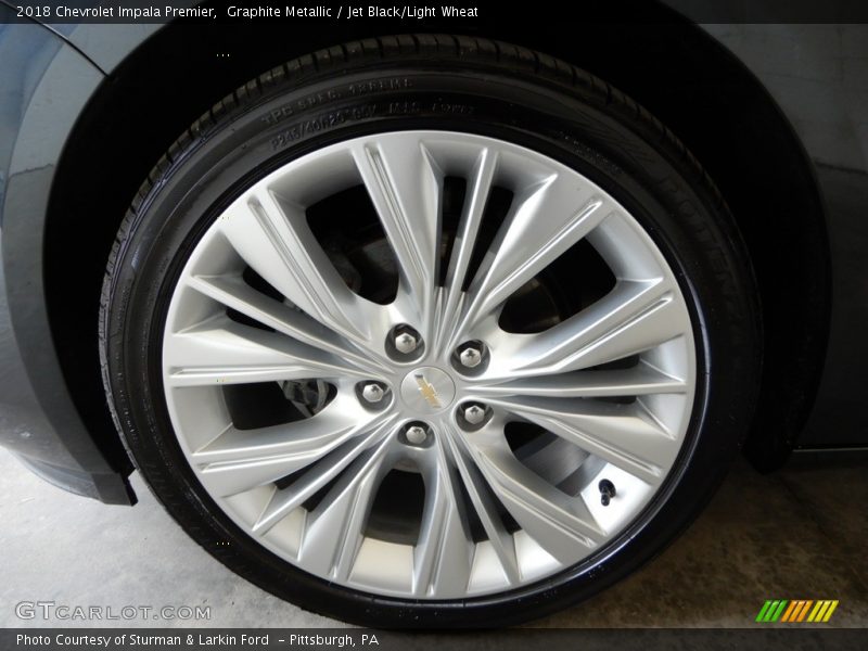 Graphite Metallic / Jet Black/Light Wheat 2018 Chevrolet Impala Premier
