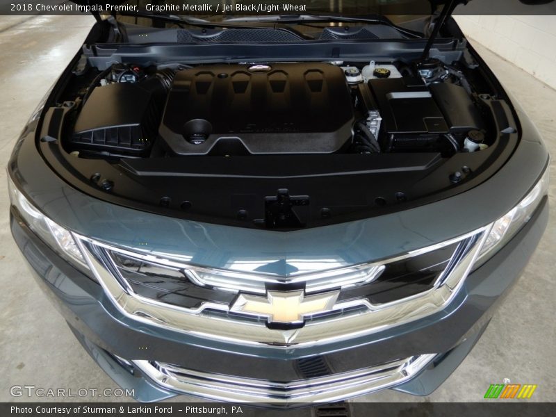 Graphite Metallic / Jet Black/Light Wheat 2018 Chevrolet Impala Premier