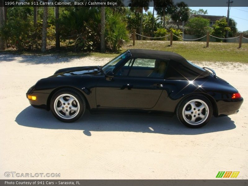 Black / Cashmere Beige 1996 Porsche 911 Carrera Cabriolet