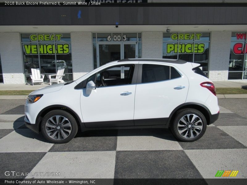 Summit White / Shale 2018 Buick Encore Preferred II