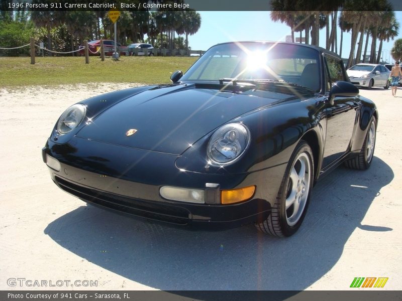 Black / Cashmere Beige 1996 Porsche 911 Carrera Cabriolet
