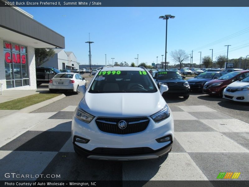 Summit White / Shale 2018 Buick Encore Preferred II
