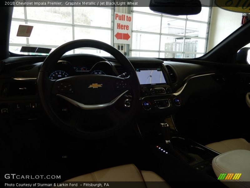 Graphite Metallic / Jet Black/Light Wheat 2018 Chevrolet Impala Premier