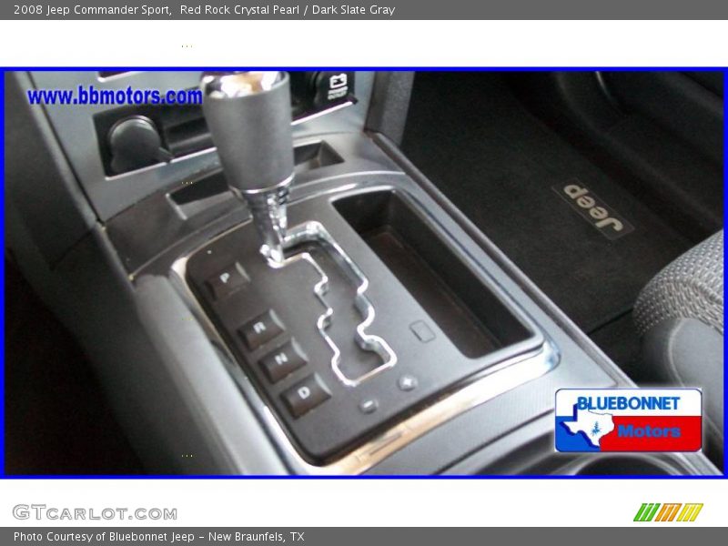 Red Rock Crystal Pearl / Dark Slate Gray 2008 Jeep Commander Sport