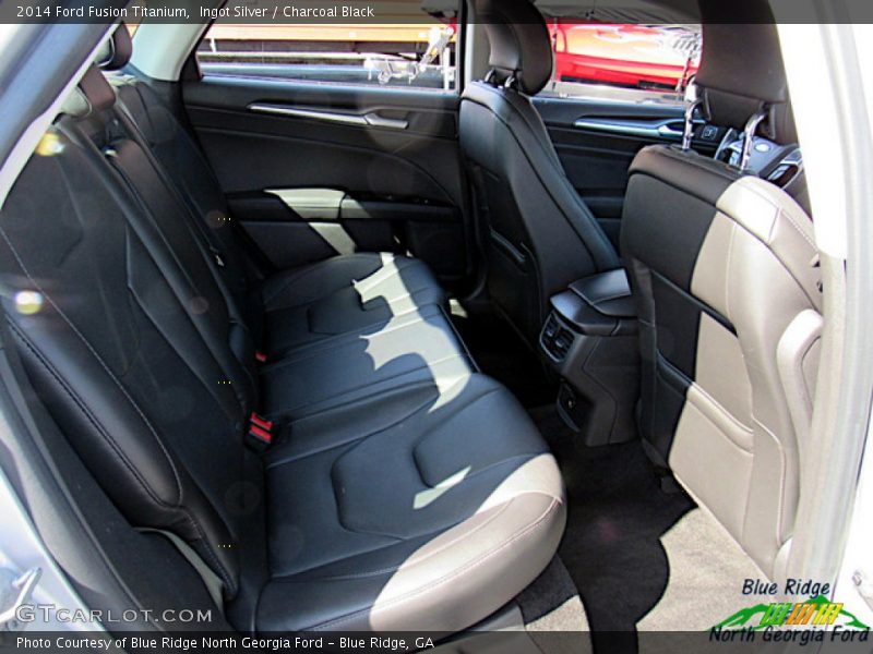 Ingot Silver / Charcoal Black 2014 Ford Fusion Titanium