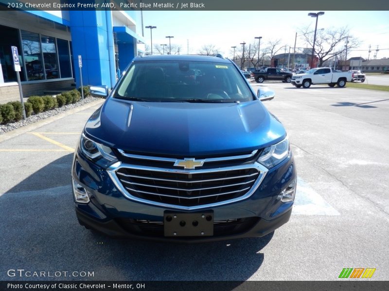 Pacific Blue Metallic / Jet Black 2019 Chevrolet Equinox Premier AWD