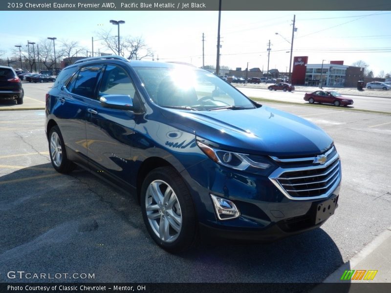 Pacific Blue Metallic / Jet Black 2019 Chevrolet Equinox Premier AWD