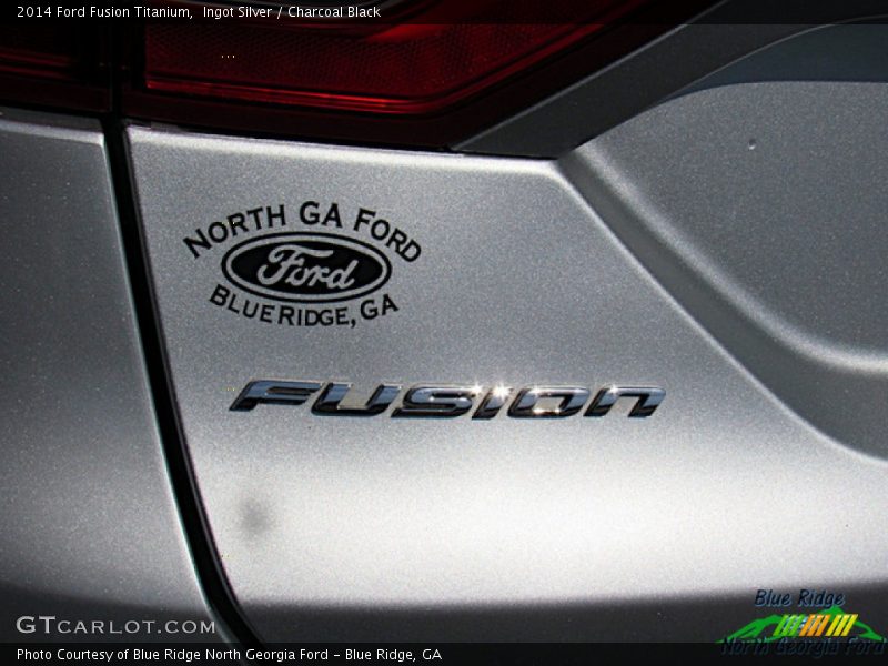 Ingot Silver / Charcoal Black 2014 Ford Fusion Titanium