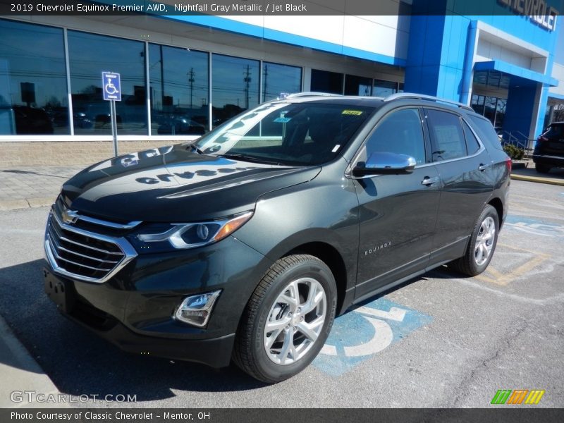 Nightfall Gray Metallic / Jet Black 2019 Chevrolet Equinox Premier AWD