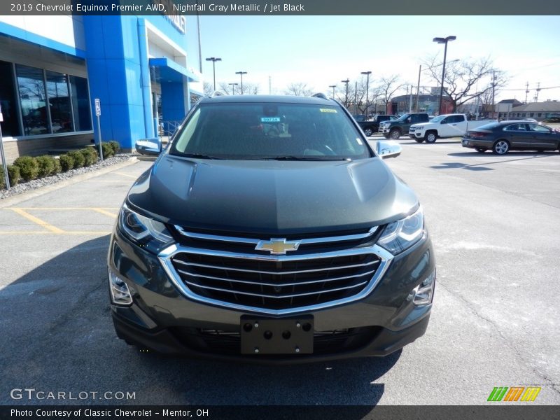 Nightfall Gray Metallic / Jet Black 2019 Chevrolet Equinox Premier AWD