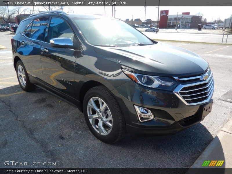 Nightfall Gray Metallic / Jet Black 2019 Chevrolet Equinox Premier AWD