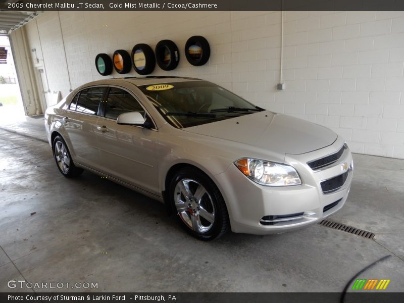Gold Mist Metallic / Cocoa/Cashmere 2009 Chevrolet Malibu LT Sedan