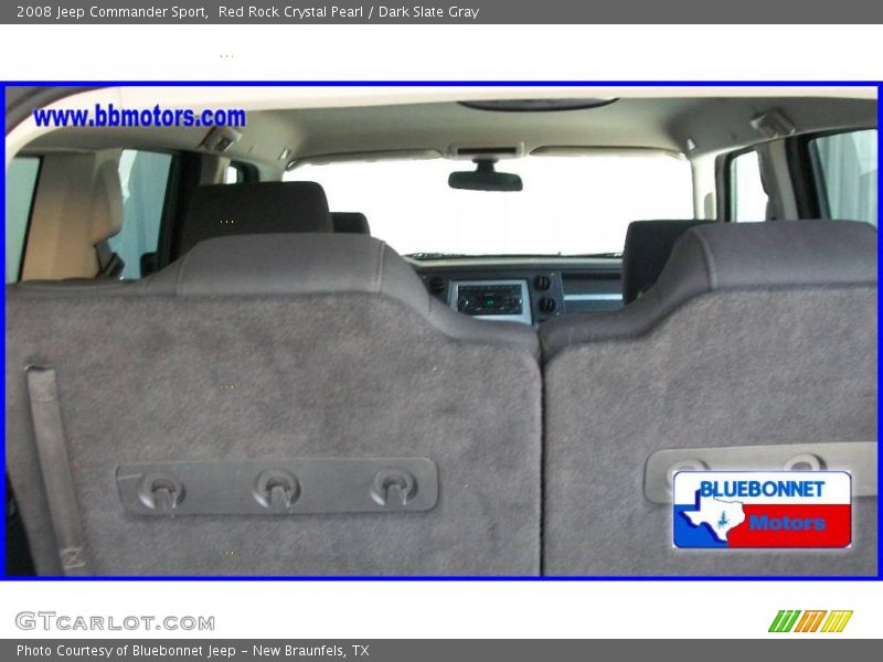Red Rock Crystal Pearl / Dark Slate Gray 2008 Jeep Commander Sport