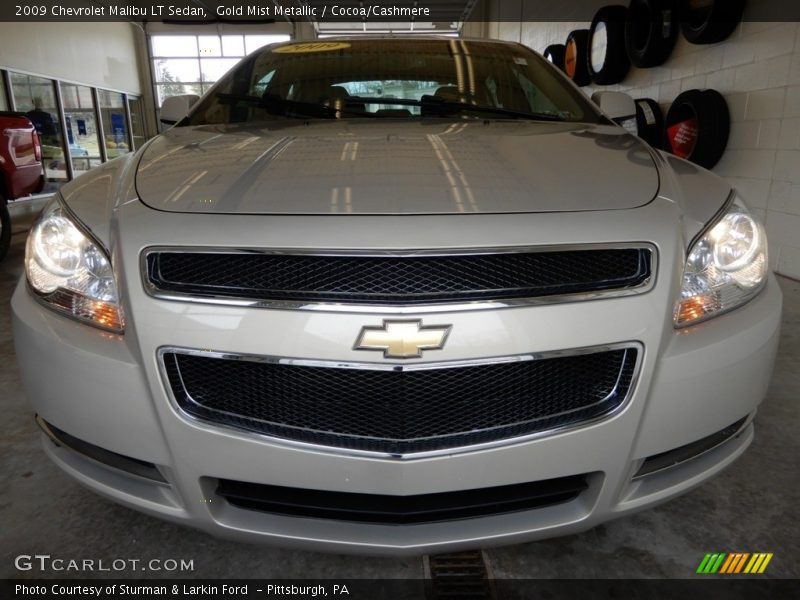 Gold Mist Metallic / Cocoa/Cashmere 2009 Chevrolet Malibu LT Sedan
