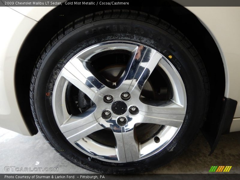 Gold Mist Metallic / Cocoa/Cashmere 2009 Chevrolet Malibu LT Sedan