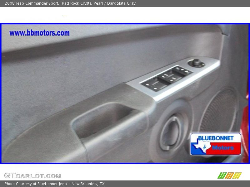 Red Rock Crystal Pearl / Dark Slate Gray 2008 Jeep Commander Sport