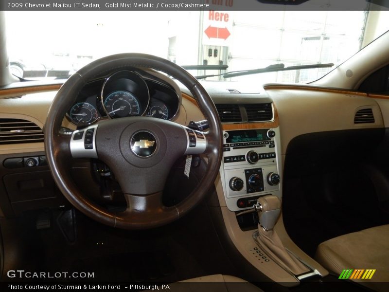 Gold Mist Metallic / Cocoa/Cashmere 2009 Chevrolet Malibu LT Sedan
