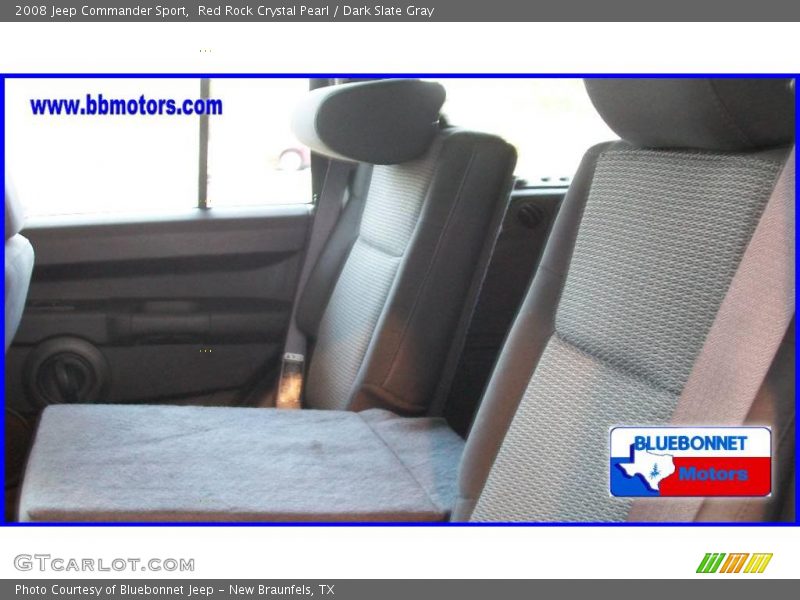 Red Rock Crystal Pearl / Dark Slate Gray 2008 Jeep Commander Sport