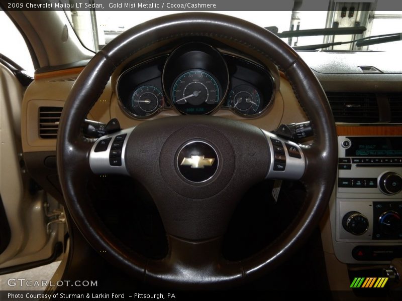 Gold Mist Metallic / Cocoa/Cashmere 2009 Chevrolet Malibu LT Sedan