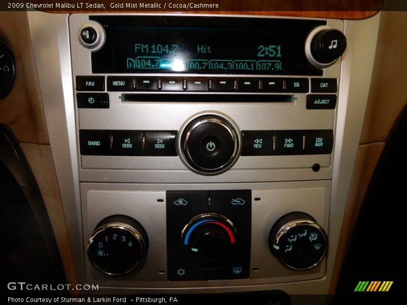 Gold Mist Metallic / Cocoa/Cashmere 2009 Chevrolet Malibu LT Sedan