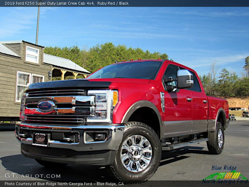 Ruby Red / Black 2019 Ford F250 Super Duty Lariat Crew Cab 4x4