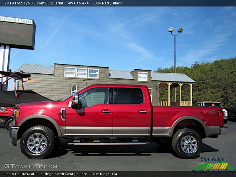 Ruby Red / Black 2019 Ford F250 Super Duty Lariat Crew Cab 4x4