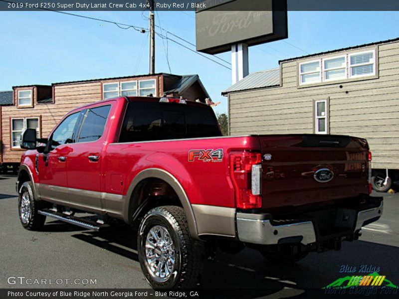 Ruby Red / Black 2019 Ford F250 Super Duty Lariat Crew Cab 4x4