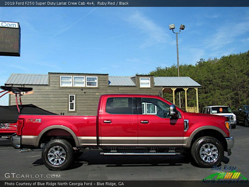 Ruby Red / Black 2019 Ford F250 Super Duty Lariat Crew Cab 4x4