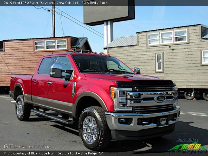 Ruby Red / Black 2019 Ford F250 Super Duty Lariat Crew Cab 4x4