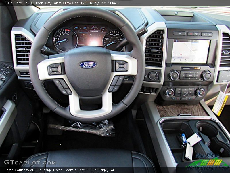 Ruby Red / Black 2019 Ford F250 Super Duty Lariat Crew Cab 4x4