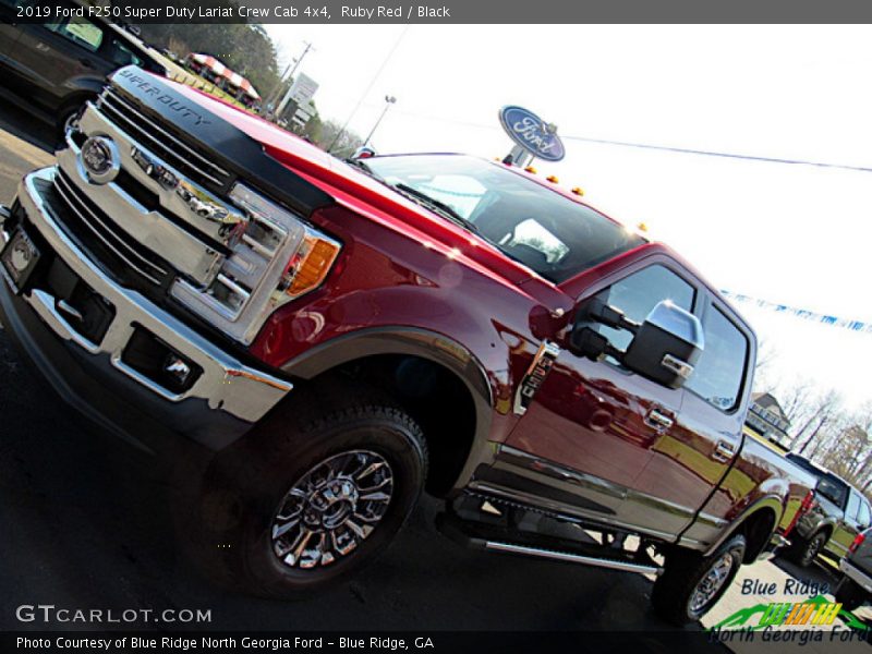 Ruby Red / Black 2019 Ford F250 Super Duty Lariat Crew Cab 4x4