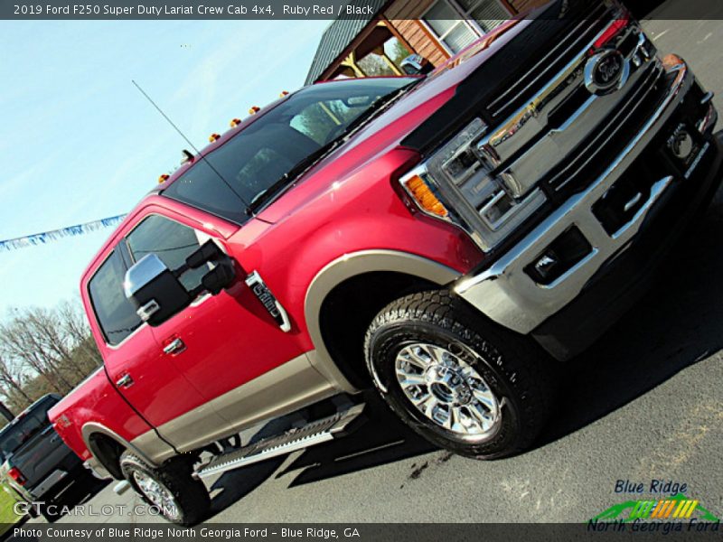 Ruby Red / Black 2019 Ford F250 Super Duty Lariat Crew Cab 4x4