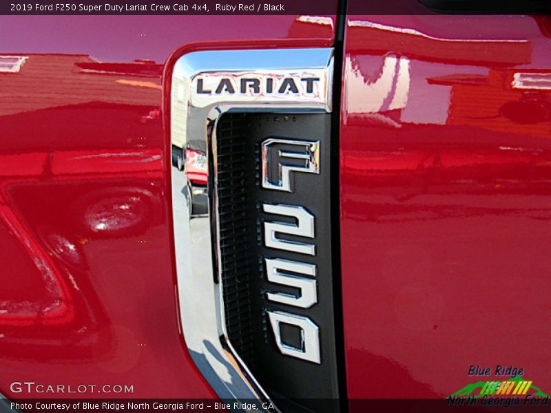 Ruby Red / Black 2019 Ford F250 Super Duty Lariat Crew Cab 4x4