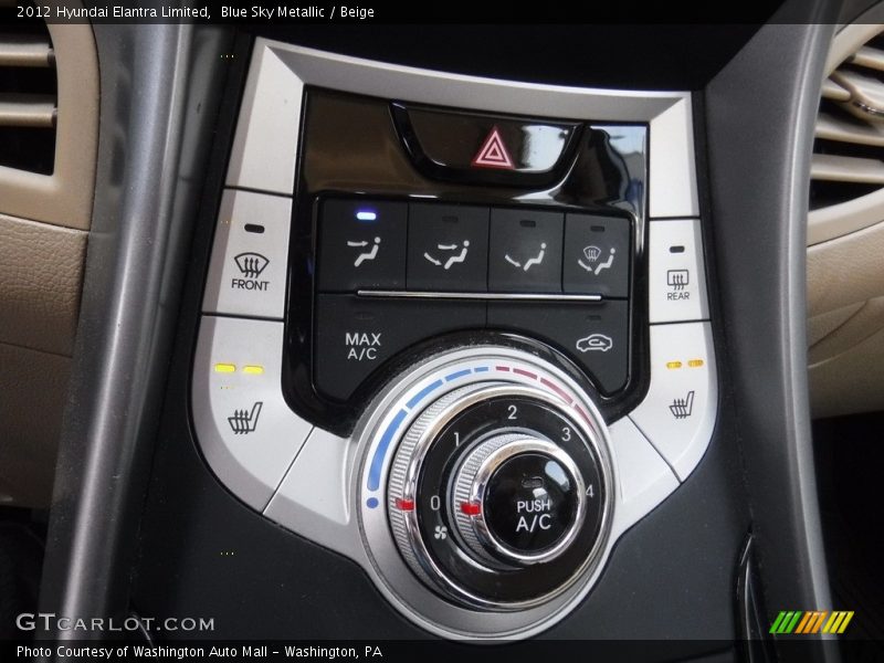 Blue Sky Metallic / Beige 2012 Hyundai Elantra Limited