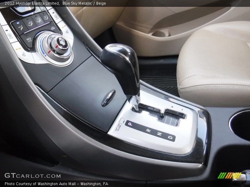 Blue Sky Metallic / Beige 2012 Hyundai Elantra Limited