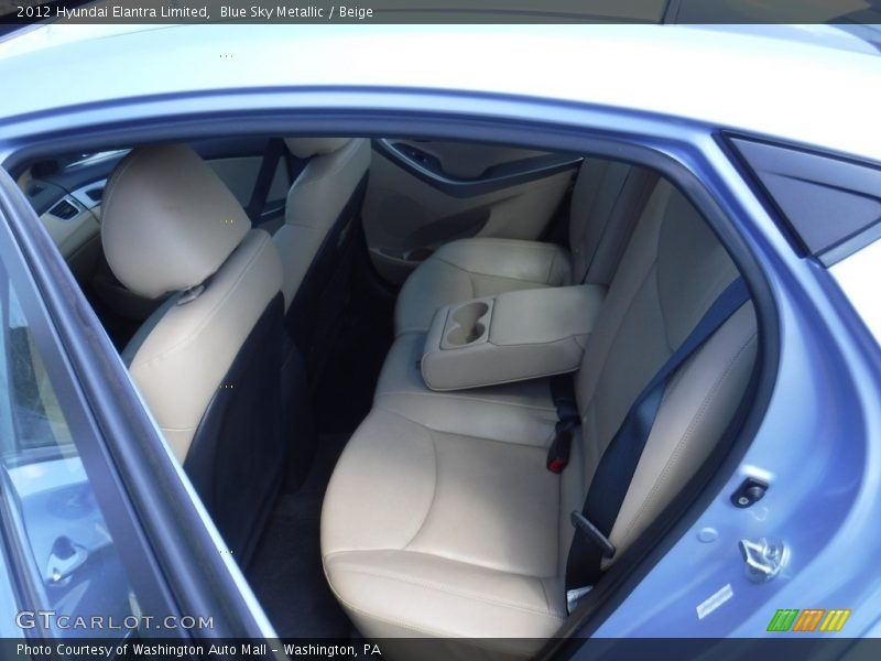 Blue Sky Metallic / Beige 2012 Hyundai Elantra Limited