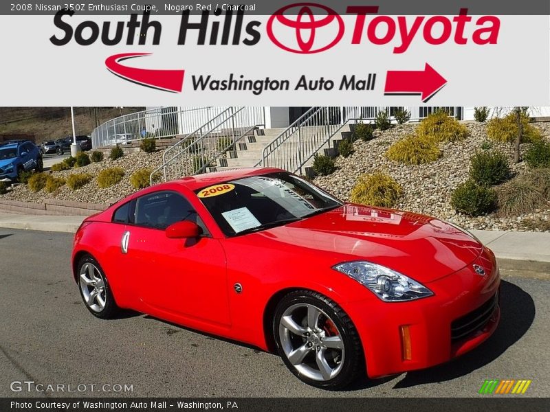 Nogaro Red / Charcoal 2008 Nissan 350Z Enthusiast Coupe