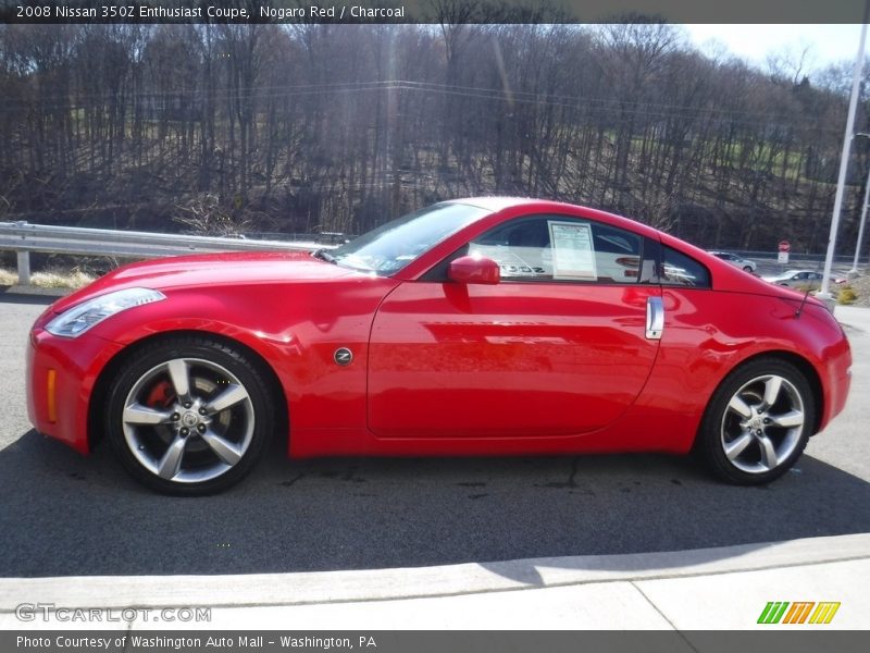 Nogaro Red / Charcoal 2008 Nissan 350Z Enthusiast Coupe