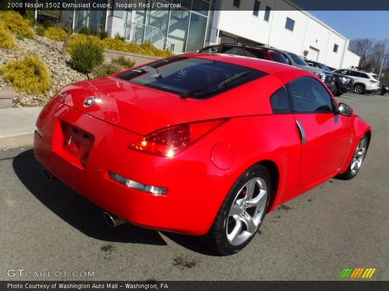 Nogaro Red / Charcoal 2008 Nissan 350Z Enthusiast Coupe
