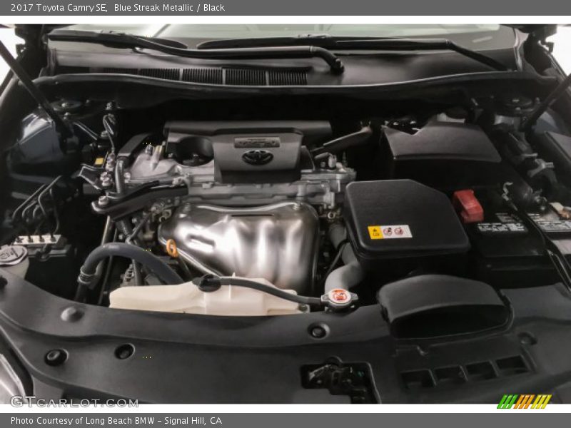 Blue Streak Metallic / Black 2017 Toyota Camry SE