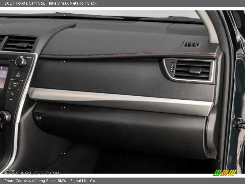 Blue Streak Metallic / Black 2017 Toyota Camry SE