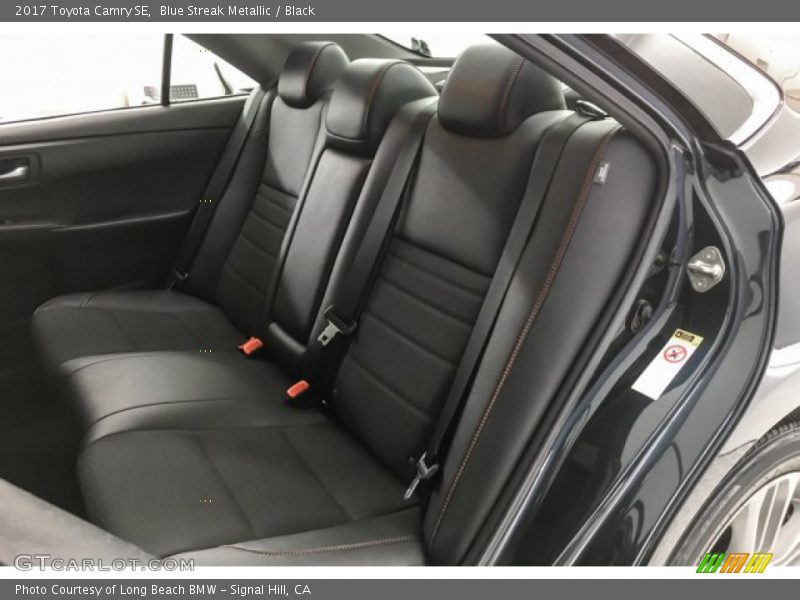 Blue Streak Metallic / Black 2017 Toyota Camry SE